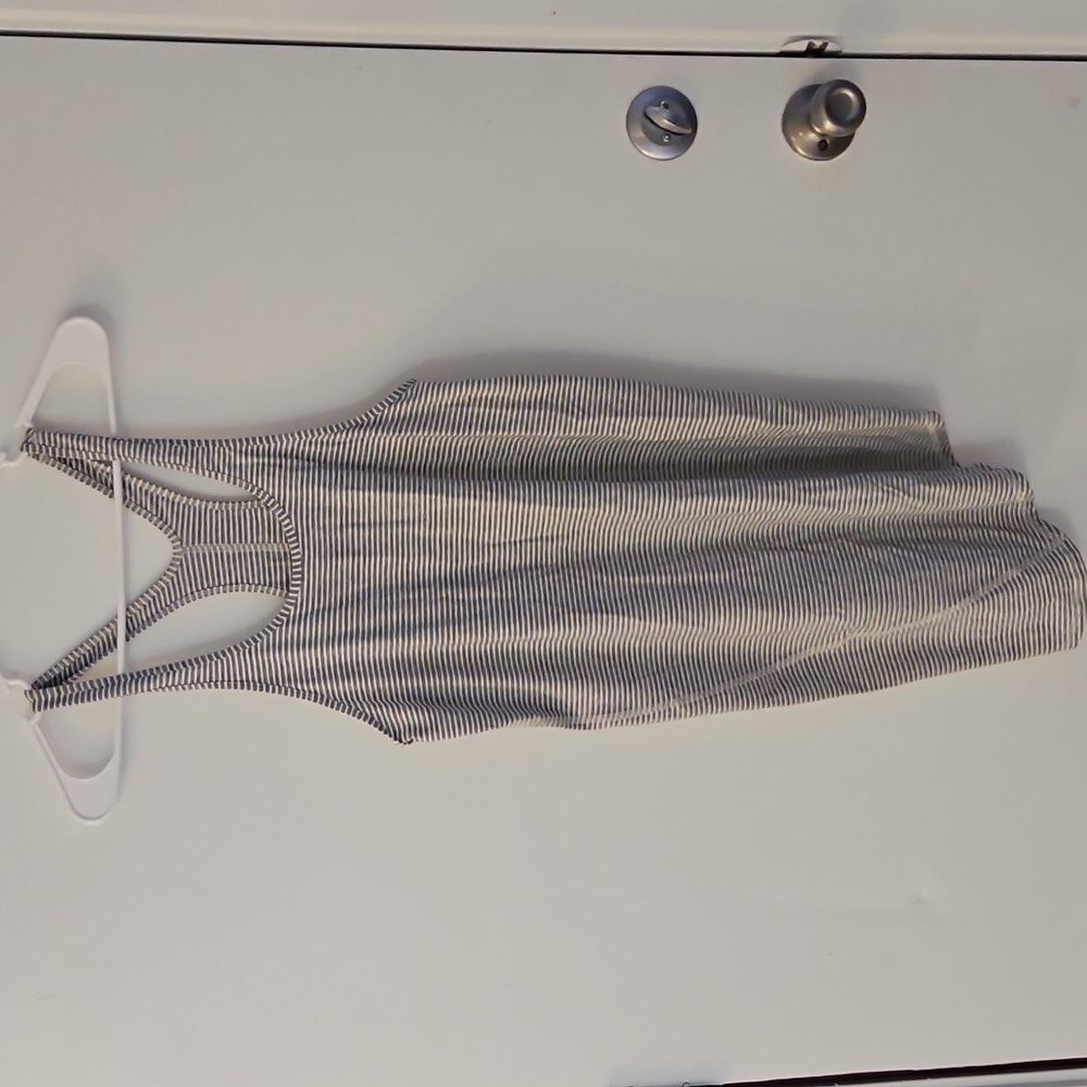 Lululemon Grey White Striped Dress